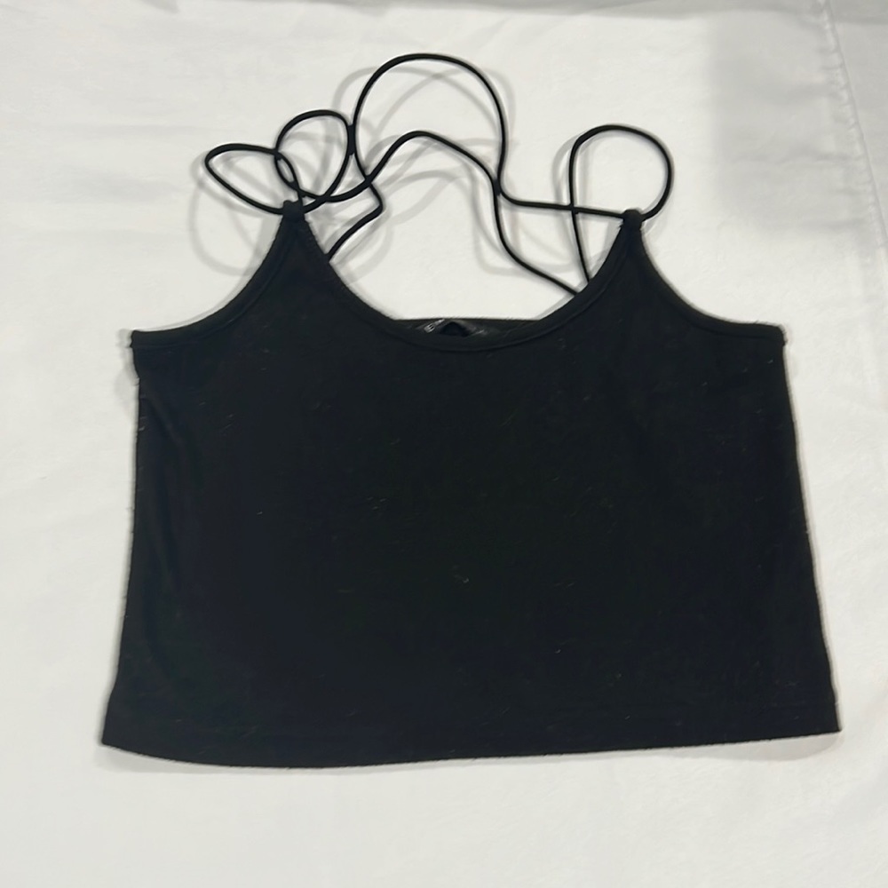 Shein. Crop top. Black. Size medium.